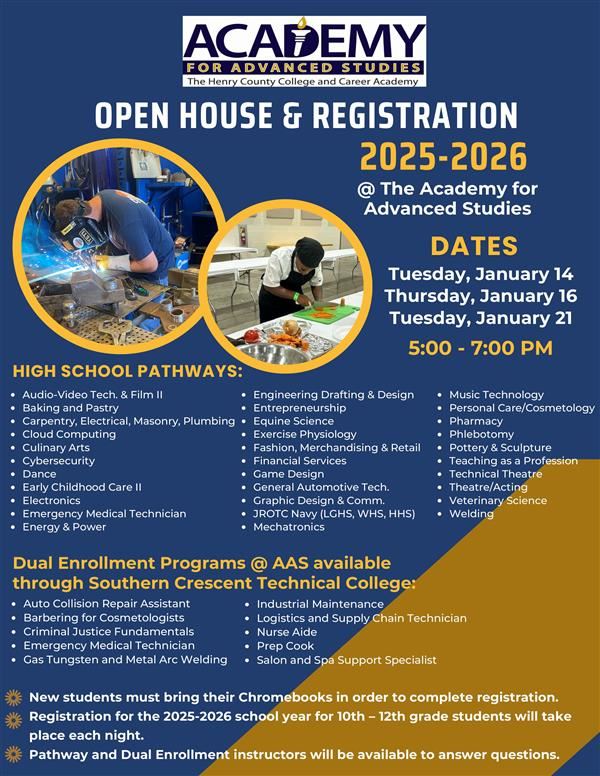  AAS Open House flyer